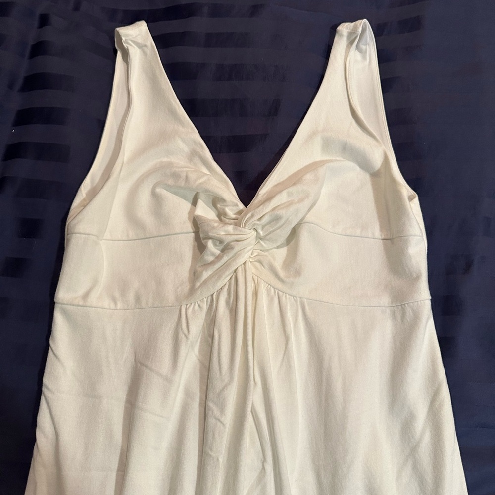 Ann Taylor Loft white knit dress, size S, just above knee length